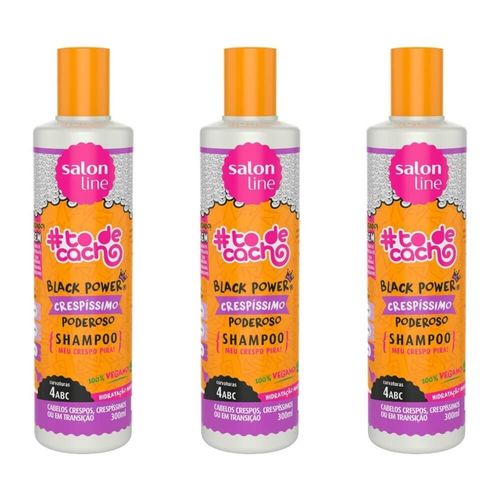 Salon Line #tôdecacho Crespíssimo Poderoso Shampoo 300ml (kit C/03)