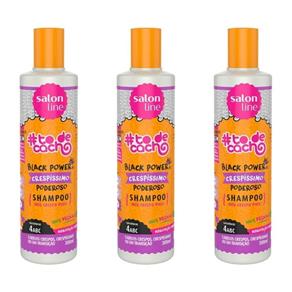 Salon Line #Tôdecacho Crespíssimo Poderoso Shampoo 300ml - Kit com 03