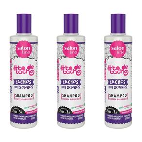 Salon Line #Tôdecacho dos Sonhos Shampoo 300ml - Kit com 03
