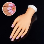 Salon Manicure Nails Art Mão Practice Training Display Model Dedo suporte