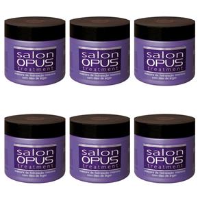 Salon Opus Violet Máscara 400g - Kit com 06