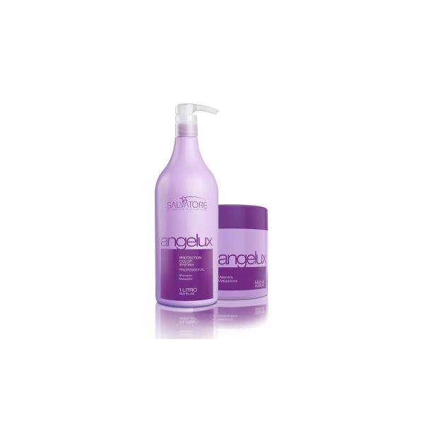 Salvatore Angelux Profissional Kit Shampoo 1L+Máscara 500gr - R - Salvatore Cosmeticos