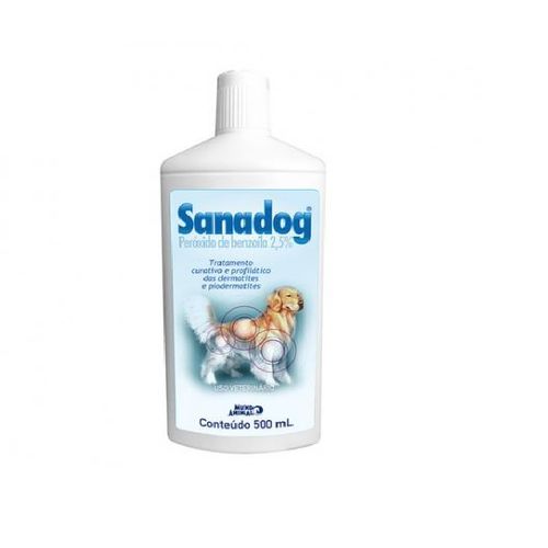 Sanadog Peróxido de Benzolína 2,5% para Cães 500 Ml