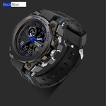 Sanda Men Sport Watch Dual Display Analog Digital LED Electronic Wrist Watches