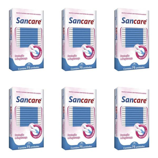Sanfarma Sancare Hastes Flexíveis C/75 (kit C/06)