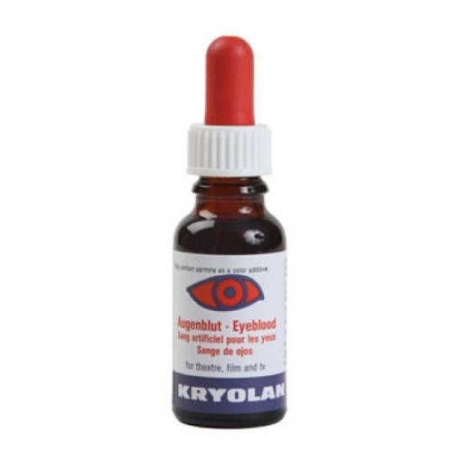Sangue para Olhos Vermelho Artificial Kryolan 20 Ml