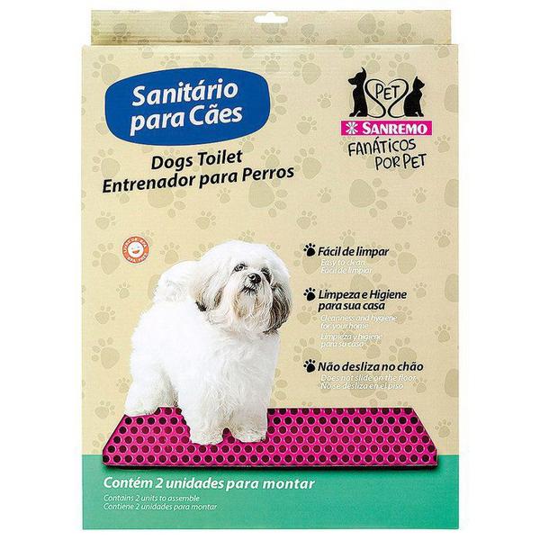 Sanitário Higiênico para Cães Rosa - Sanremo