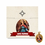 Santa Filomena | Cartela person. + medalhinha. C/ 30un