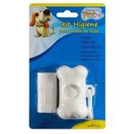 Saquinhos Plásticos Porta-rolo Kit Higiene Branco Coleta Fezes Cão Western Pet