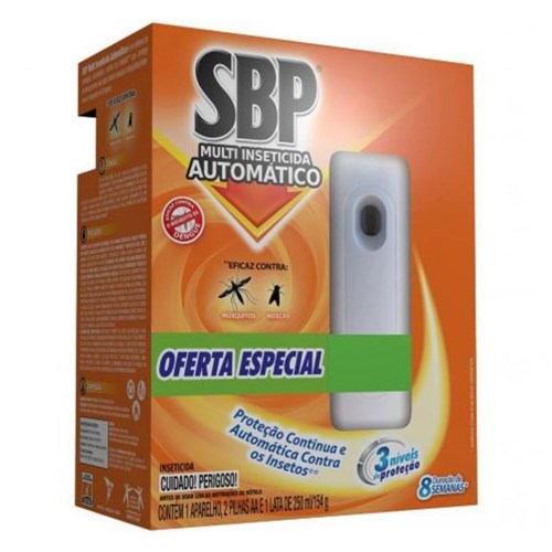 Sbp Multi Inseticida Automático C/1 Aparelho 250Ml