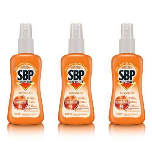 Sbp Repelente Spray 100ml (kit C/03)
