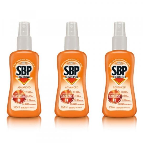 Sbp Repelente Spray 100ml (kit C/03)