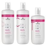Schwarzkopf Bc Bonacure Color Freeze Kit Sulfate-free Shampoo (1000ml), Condicionador (1000ml) e Máscara (750ml)