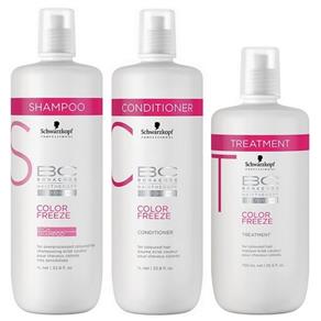 Schwarzkopf Bc Bonacure Color Freeze Rich Kit Shampoo (1000ml), Condicionador (1000ml) e Máscara (750ml)