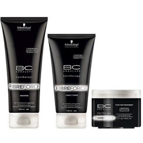 Schwarzkopf Bc Bonacure Fibre Force Kit Shampoo (200ml), Condicionador (150ml) e Máscara (150ml)