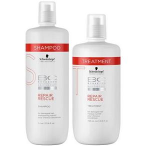 Schwarzkopf Bc Bonacure Repair Rescue Kit Shampoo (1000ml) e Máscara (750ml)