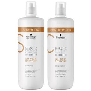 Schwarzkopf Bc Bonacure Time Restore Q10 Duo Kit Shampoo e Condicionador