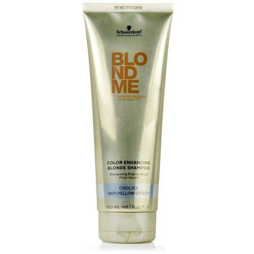 Schwarzkopf Blond me Cool Ice Shampoo Anti-Amarelo 250 Ml