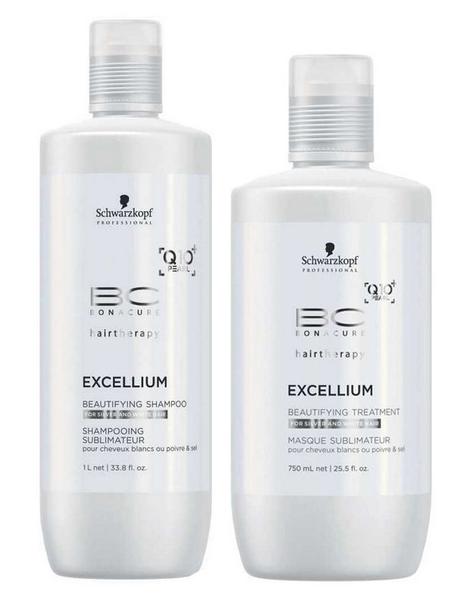 Schwarzkopf Bonacure Excellium Beautifying Kit Shampoo (1000ml) e Máscara (750ml)