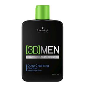 Schwarzkopf 3D Men Deep Cleansing Shampoo - 1000ml - 250ml