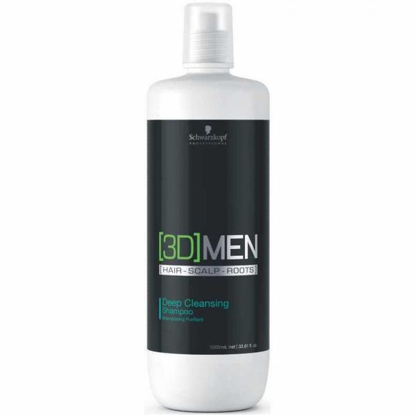 Schwarzkopf 3D Men Deep Cleansing - Shampoo Anti-oleosidade 1000 Ml