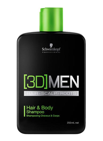 Schwarzkopf 3D Men Hair Body Shampoo 250ml