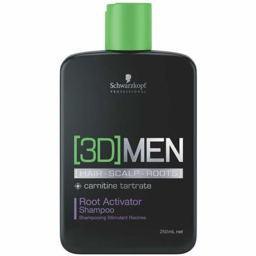 Schwarzkopf 3d Men Root Activator - Shampoo Ativador de Raizes 250 Ml