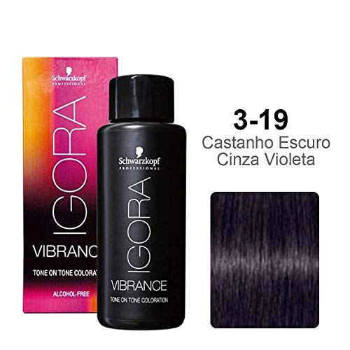 Schwarzkopf Igora Vibrance 3-19 Castanho Escuro Cinza Violeta 60ml