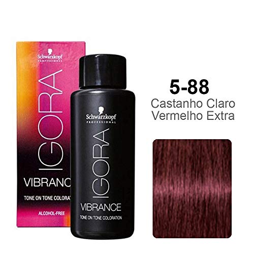 Schwarzkopf Igora Vibrance 5-88 Castanho Claro Natural Vermelho Extra 60ml