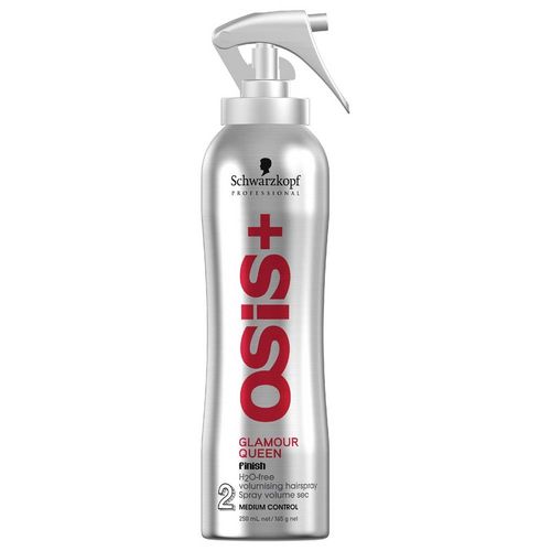 Schwarzkopf Osis Glamour Queen Finish Hair Spray para Volume e Finalização - Sem Água 250ml