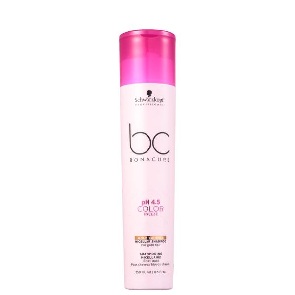 Schwarzkopf Professional BC Bonacure PH 4.5 Color Freeze Micellar Gold Shimmer - Shampoo 250ml