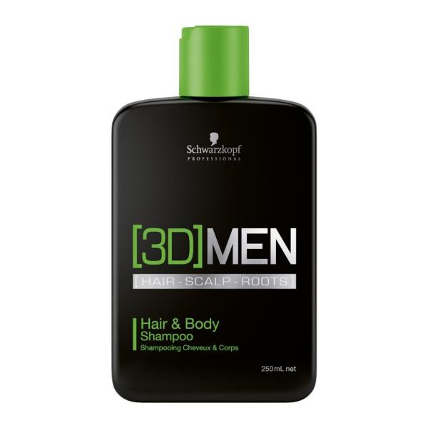 Schwarzkopf Professional - 3D Men - Shampoo Cabelo Corpo 250ml