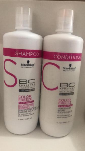 Schwarzkopf Shampoo Color Freeze Sulfate Free 4.5Ph + Condicionador Color Free Baume 4.5 Ph 2x1L - Senscience