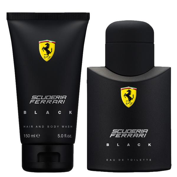 Scuderia Ferrari Black Ferrari - Masculino - Eau de Toilette - Perfume + Gel de Banho