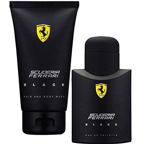 Scuderia Ferrari Black Masculino EDT 75ml + Gel de Banho 150ml - Kit Perfume Masculino