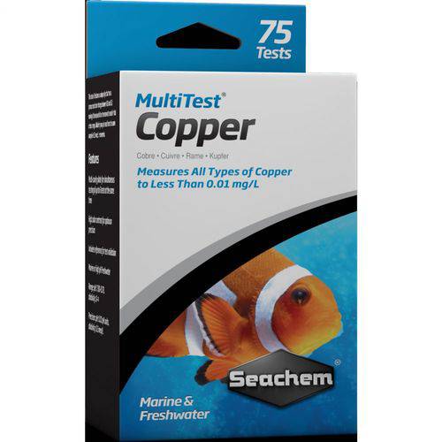 Seachem Multi Test Cooper Cobre - Faz 75 Testes
