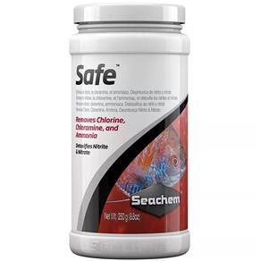 Seachem Safe 250g Remove Cloro Amônia Condicionador Completo