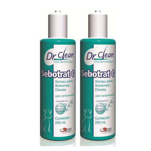 Sebotrat o Shampoo Agener para Seborreia Oleosa Kit 2 Unidades 200 Ml Cada