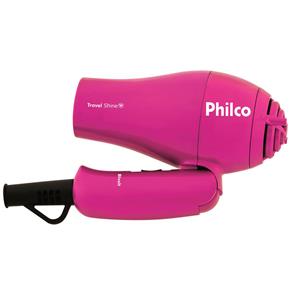 Secador de Cabelos Philco Travel Shine Rosa 1000W - Bivolt