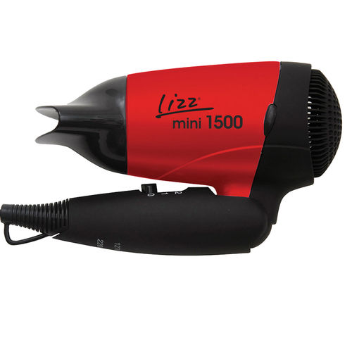 Secador Mini 1500 Lizz para Viagem Dobravel Vermelho - 1200w Bivolt