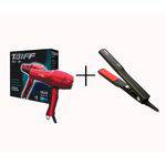 Secador Taiff Red Ion 127v + Prancha Red Ion