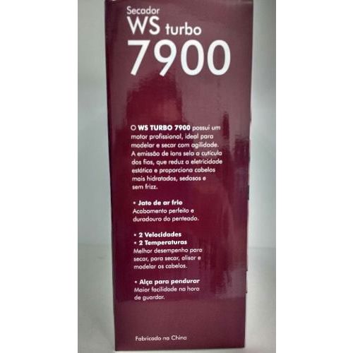 Secador Ws Turdo 7900 Profissional Hair Products
