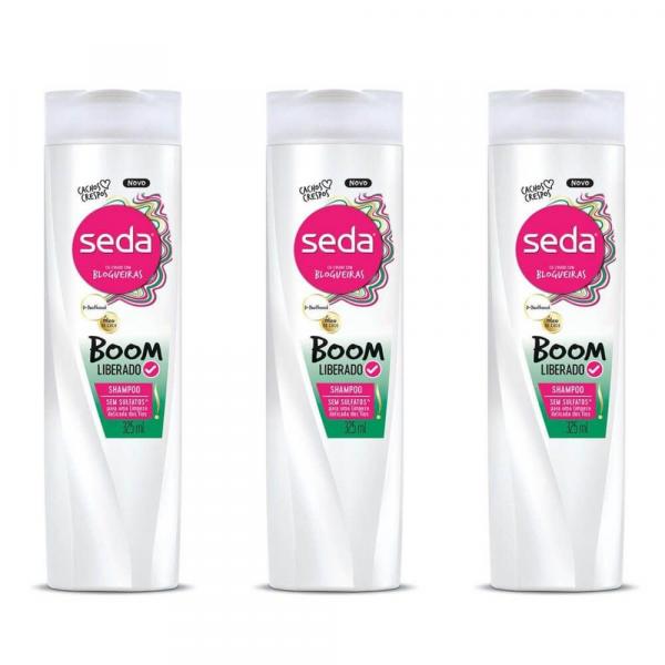 Seda Boom Liberados Shampoo 325ml (Kit C/03)