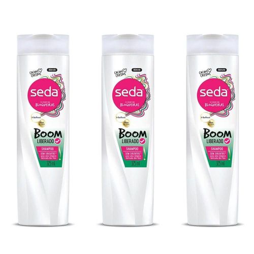 Seda Boom Liberados Shampoo 325ml (kit C/03)