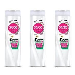 Seda Boom Liberados Shampoo 325ml - Kit com 03