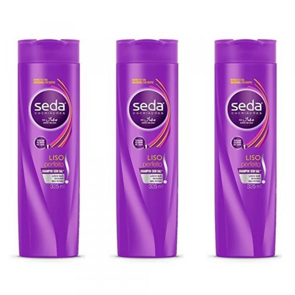 Seda Liso Perfeito Shampoo 325ml (Kit C/03)