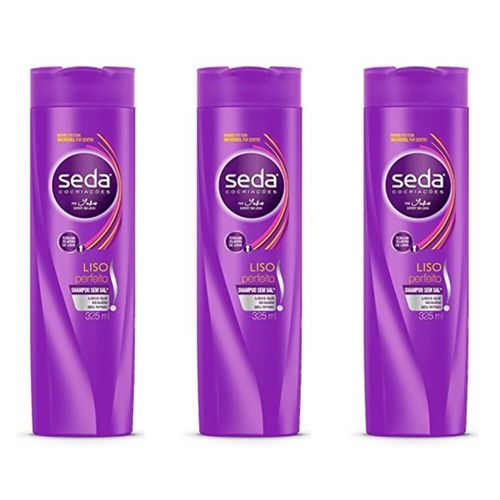 Seda Liso Perfeito Shampoo 325ml (kit C/03)