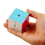 Segunda ordem Magia Neo Cube Suave Cor Sólida Quadrado Mágico Divertido Enigma Brinquedos Infantis Atacado