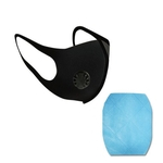 Segurança Máscara de poeira com 2 Filtros respirável reutilizável lavável Máscara Facial Anti para exteriores Germes poeira Alergias PM2.5 poluição
