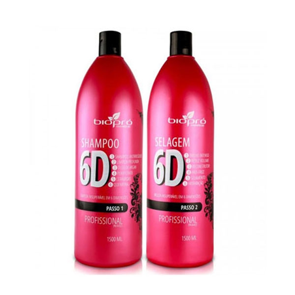 Selagem 6D Bio Pro Cosméticos 1500/lt Shampoo e Ativo - Biopró Cosméticos